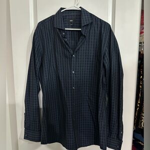 Boss by Hugo Boss Men’s Dress Shirt Long Sleeve Button Up Neck 16 Slim Fit